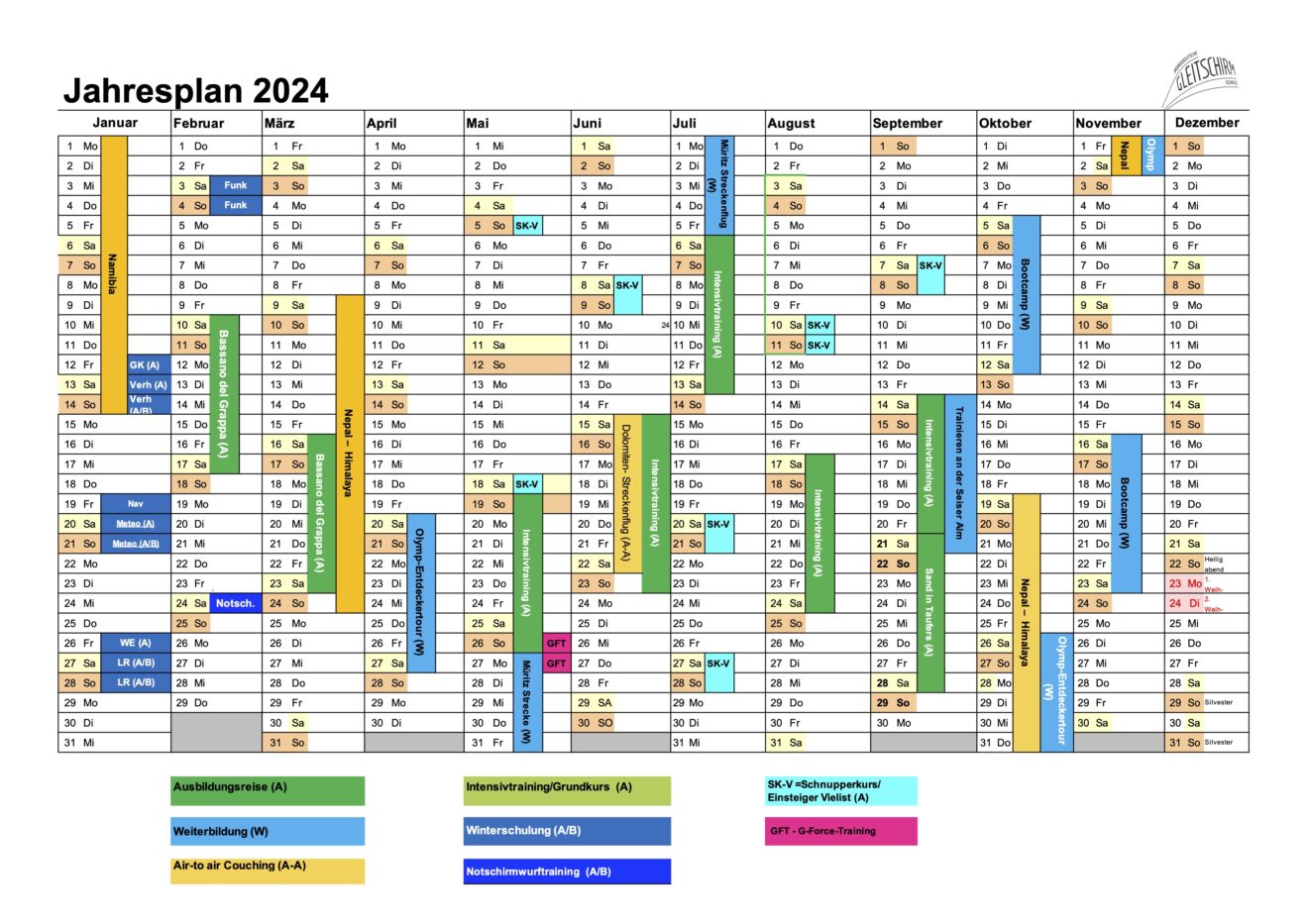 Jahresplan NDGS 2024
